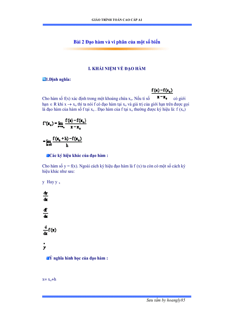 image for page Toán cao cấp Á 1