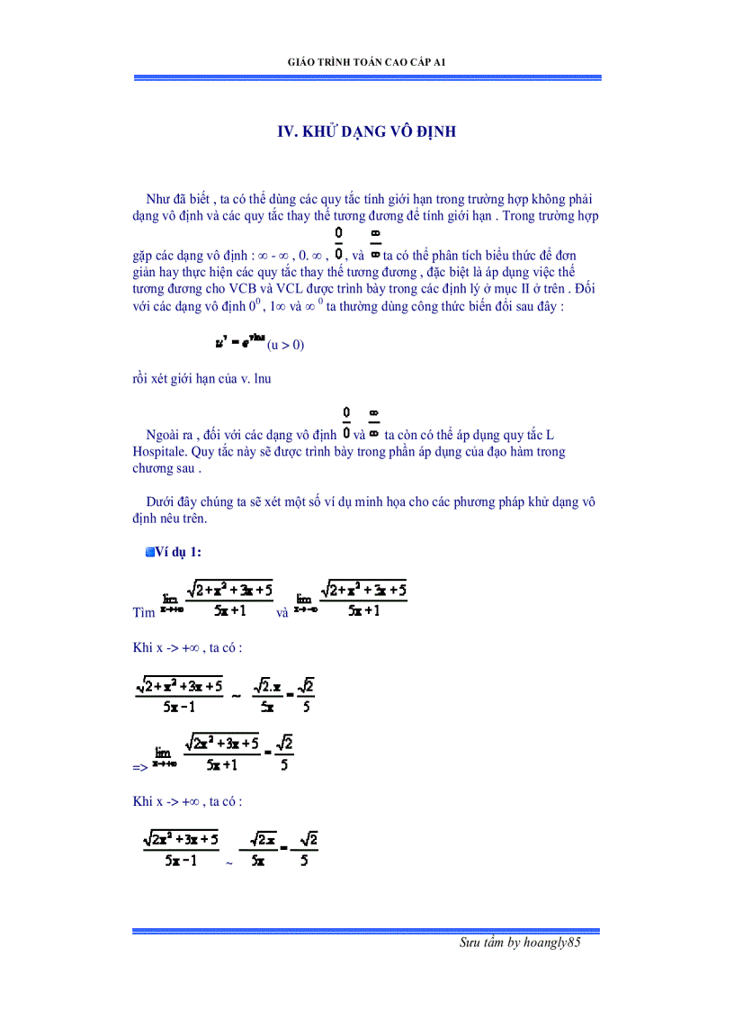 image for page Toán cao cấp 1