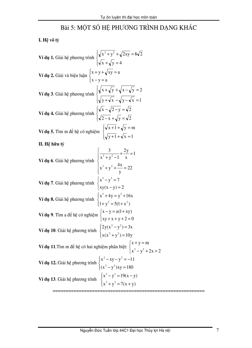 image for page Tự ôn thi ĐH môn toán 1