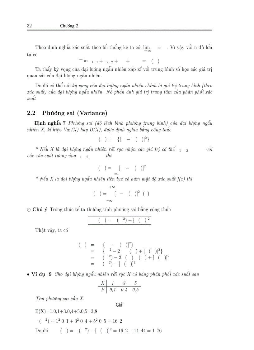 image for page Xác suất thông kê Chương 2 1