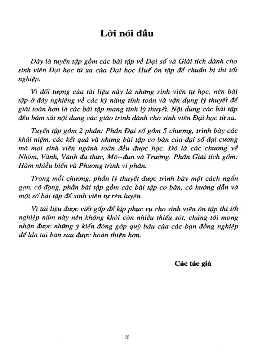 image for page Đề cương ôn thi tốt nghiệp môn cấu trúc đại số dại học từ xa Huế 1