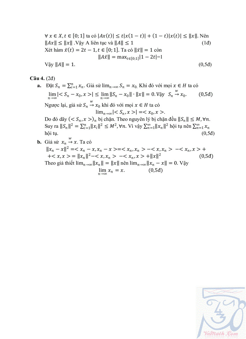 image for page Đề thi cao học Huế 2010 Toán giải tích 1