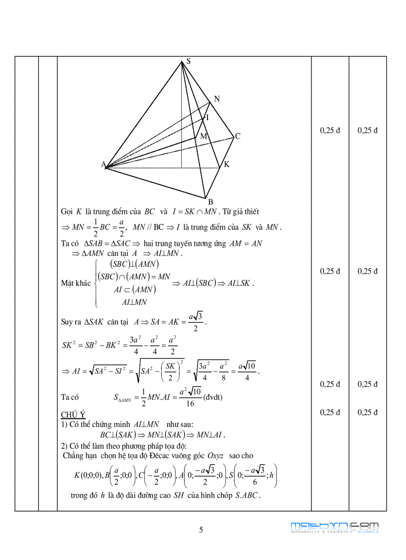 image for page Đề thi ĐẠI HỌC môn Toán từ 2002 đến 2010 và đáp án 1