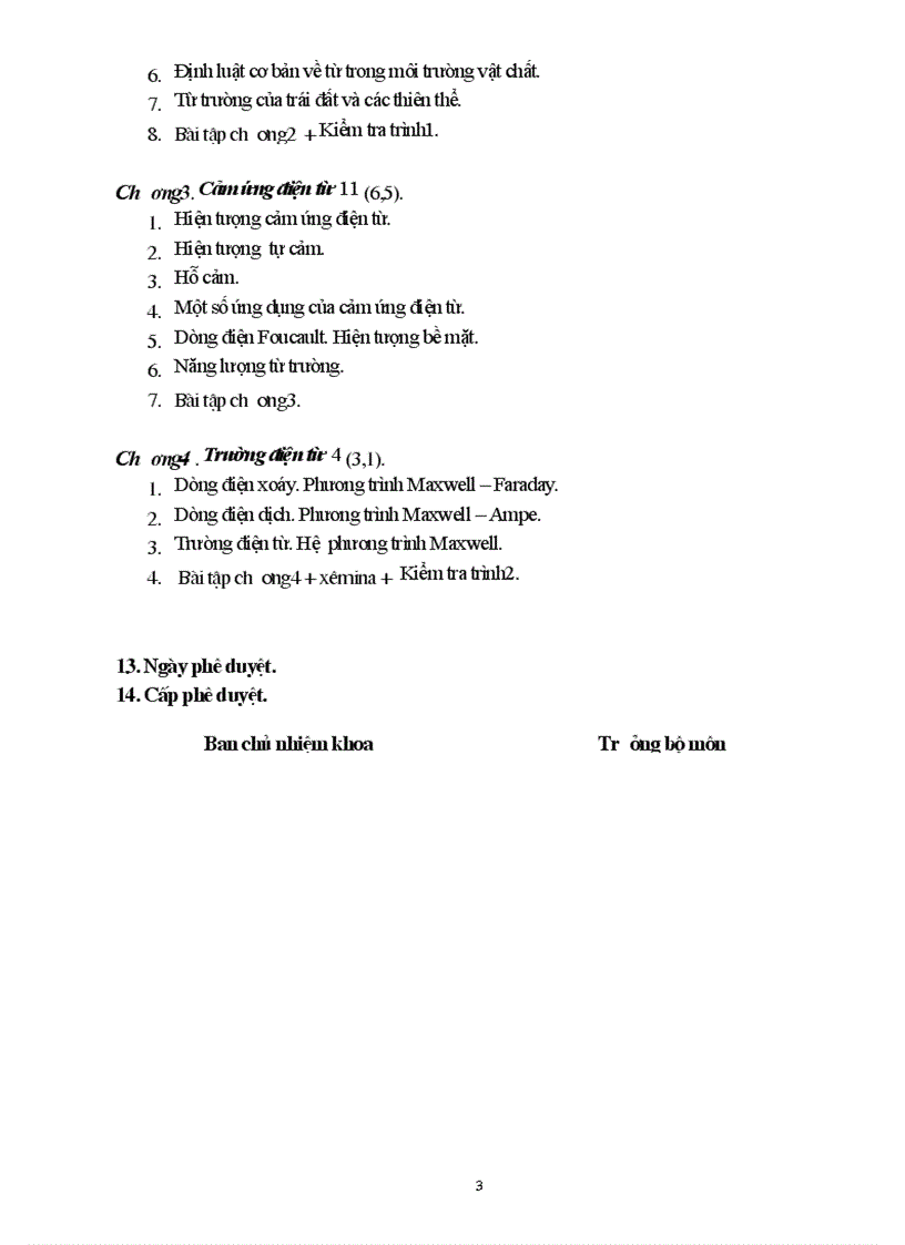 image for page Đề cương chi tiết môn Dao động và sóng