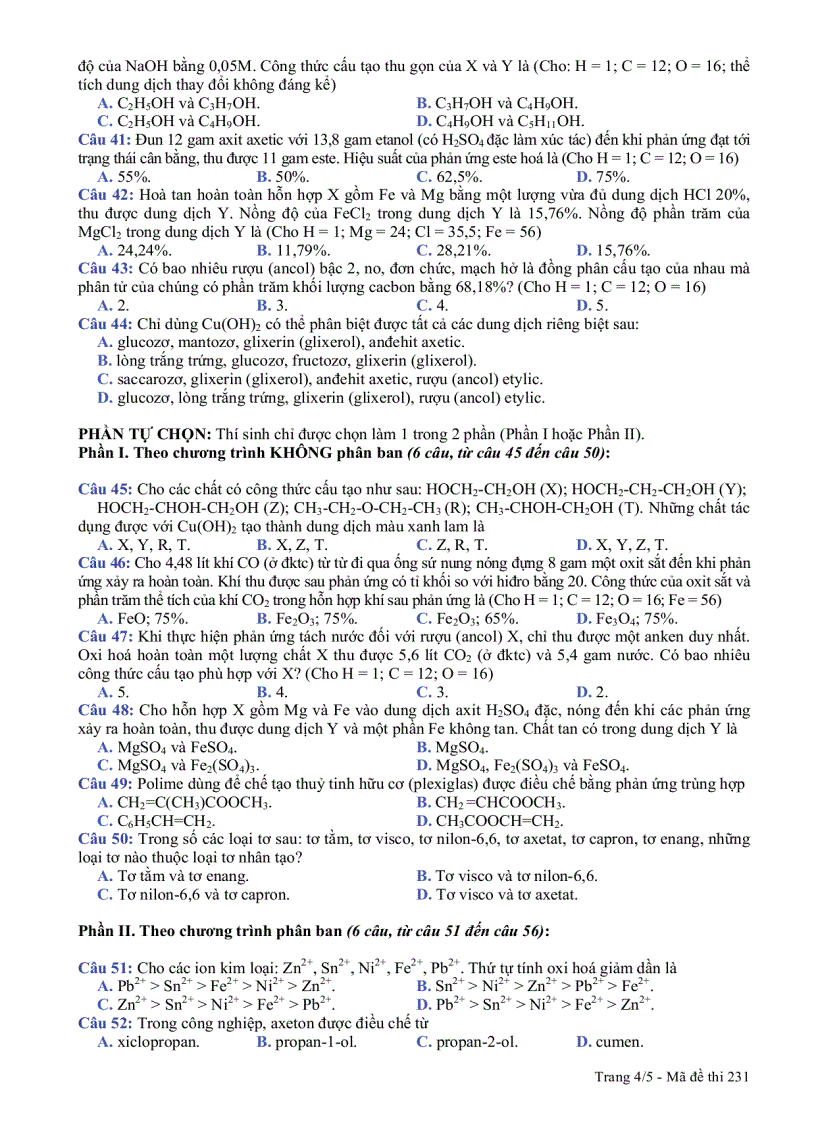 image for page Đề thi cđ môn hoá khối a 2007