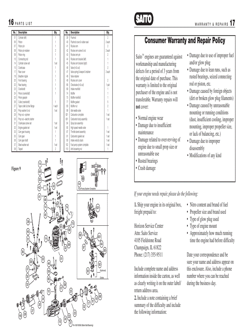 image for page Large Single Cylinder Manual