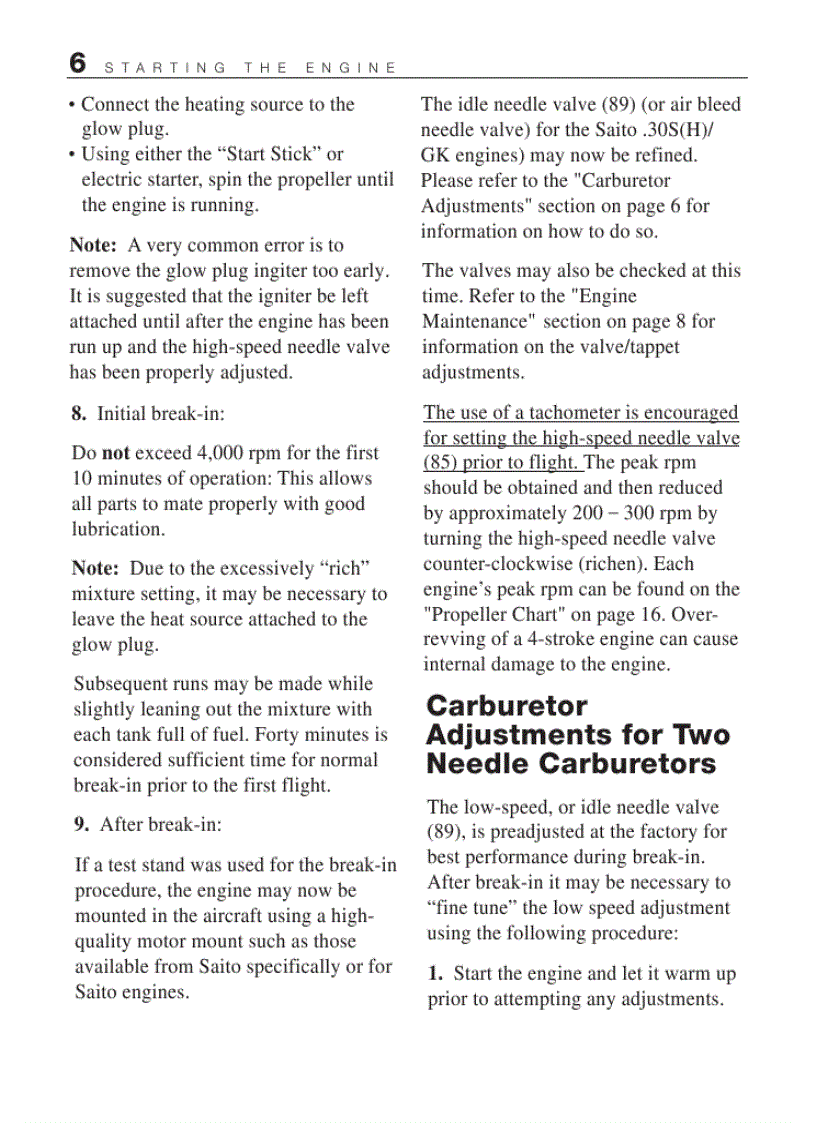 image for page SAITO Small Medium single cylinder Manual