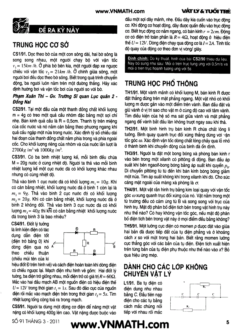 image for page Tạp chí vật lí tuổi trẻ