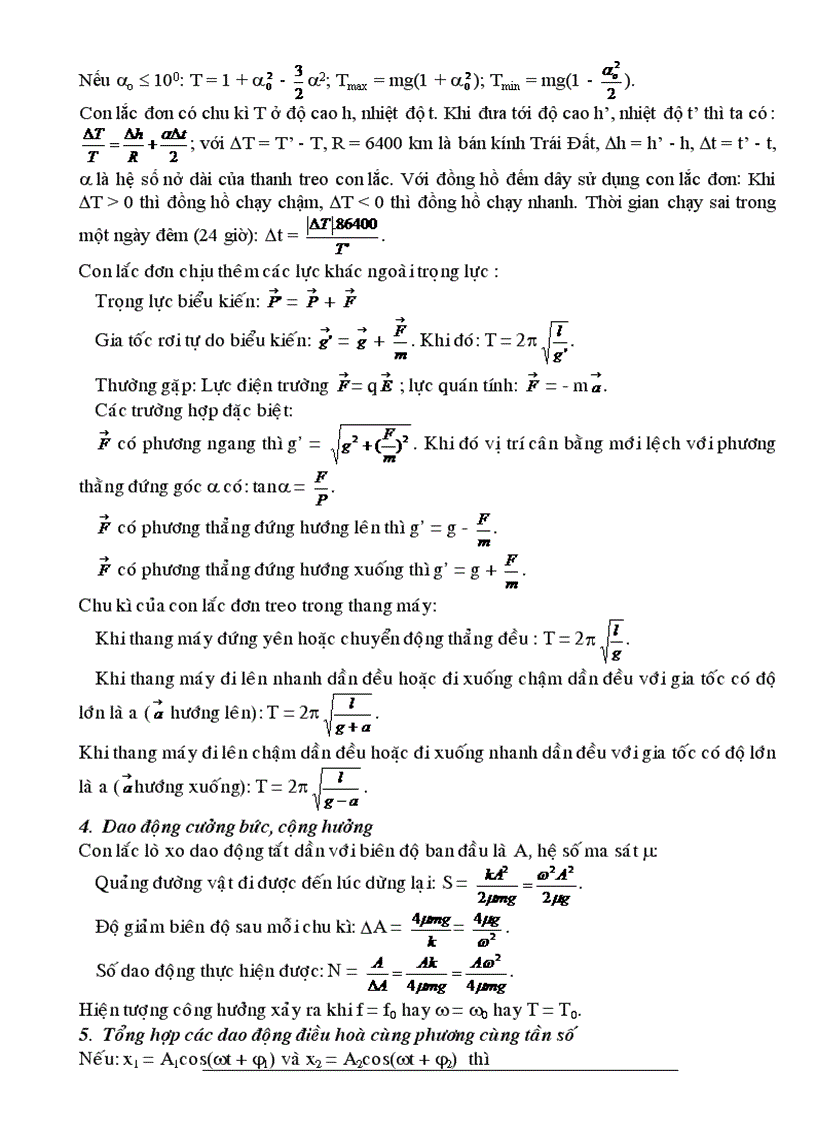image for page Tổng hợp các công thức lý của tất cả các chương 12
