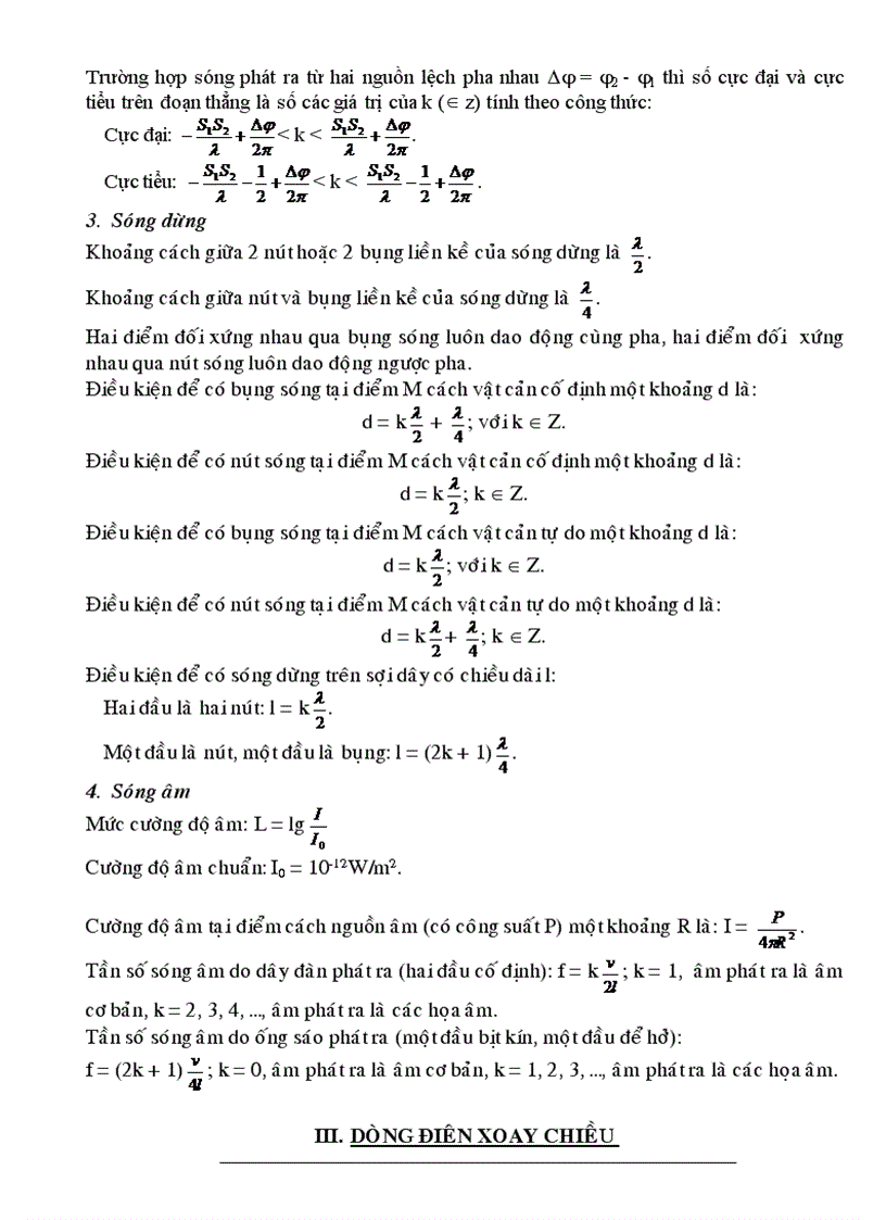 image for page Tổng hợp các công thức lý của tất cả các chương 12