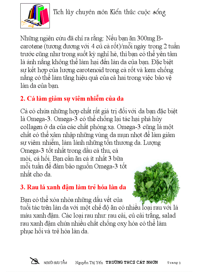 image for page 10 thức ăn phòng chống bệnh ung thư da