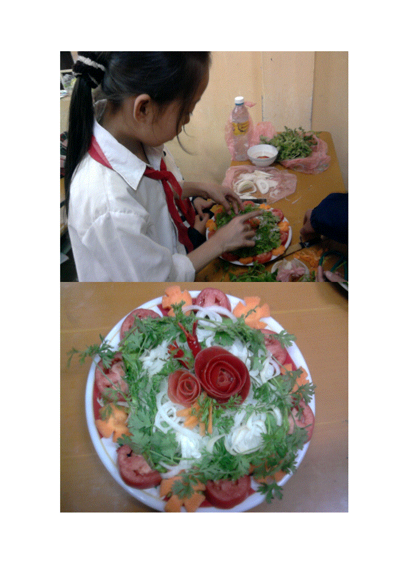 image for page 6A THCS Bá Hiến làm món trộn dầu giấm rau xà lách