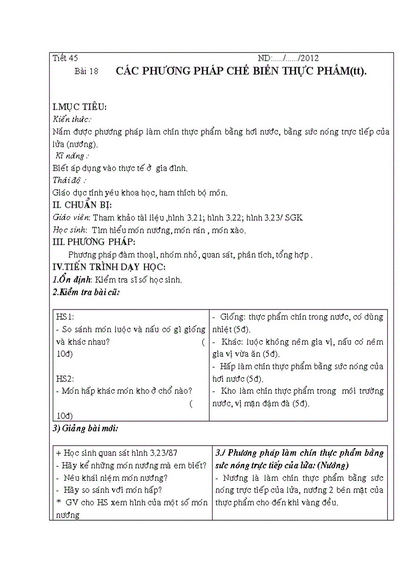 image for page Bộ giáo án công nghệ 6 hkii