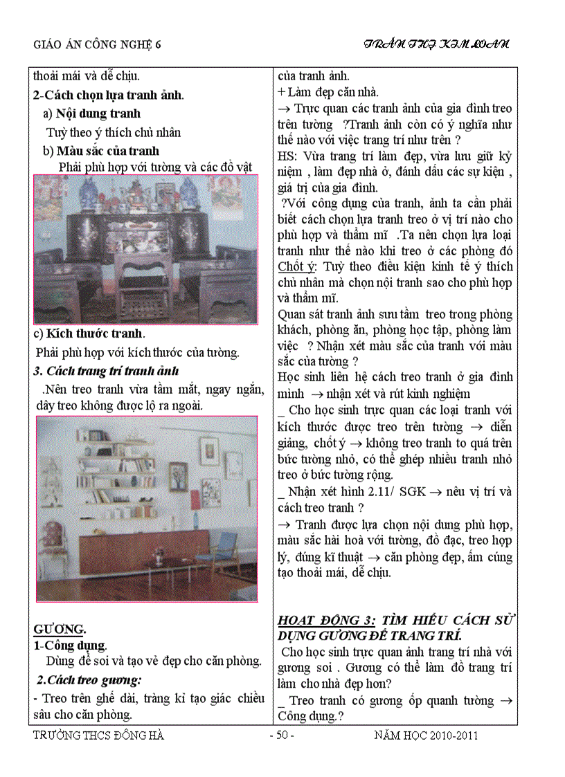 image for page Cn6 hoc kì i 2010 2011 theo chuẩn ktkn