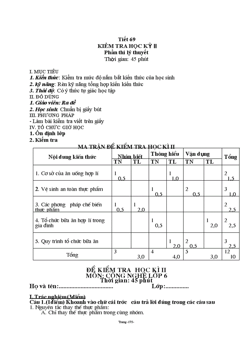 image for page Công nghệ 6 chuẩn 2010 2011