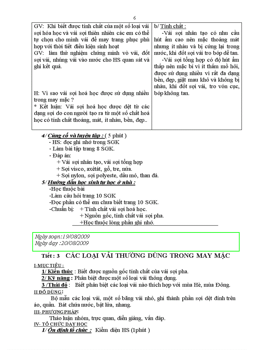 image for page Công nghệ 6 từ tiết 1 đến tiết 20