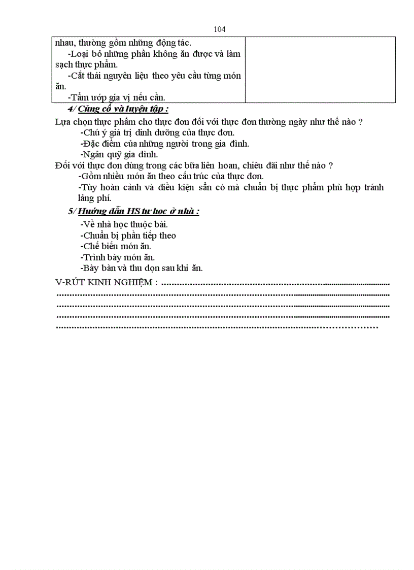 image for page Công nghệ 6 từ tiết 1 đến tiết 20