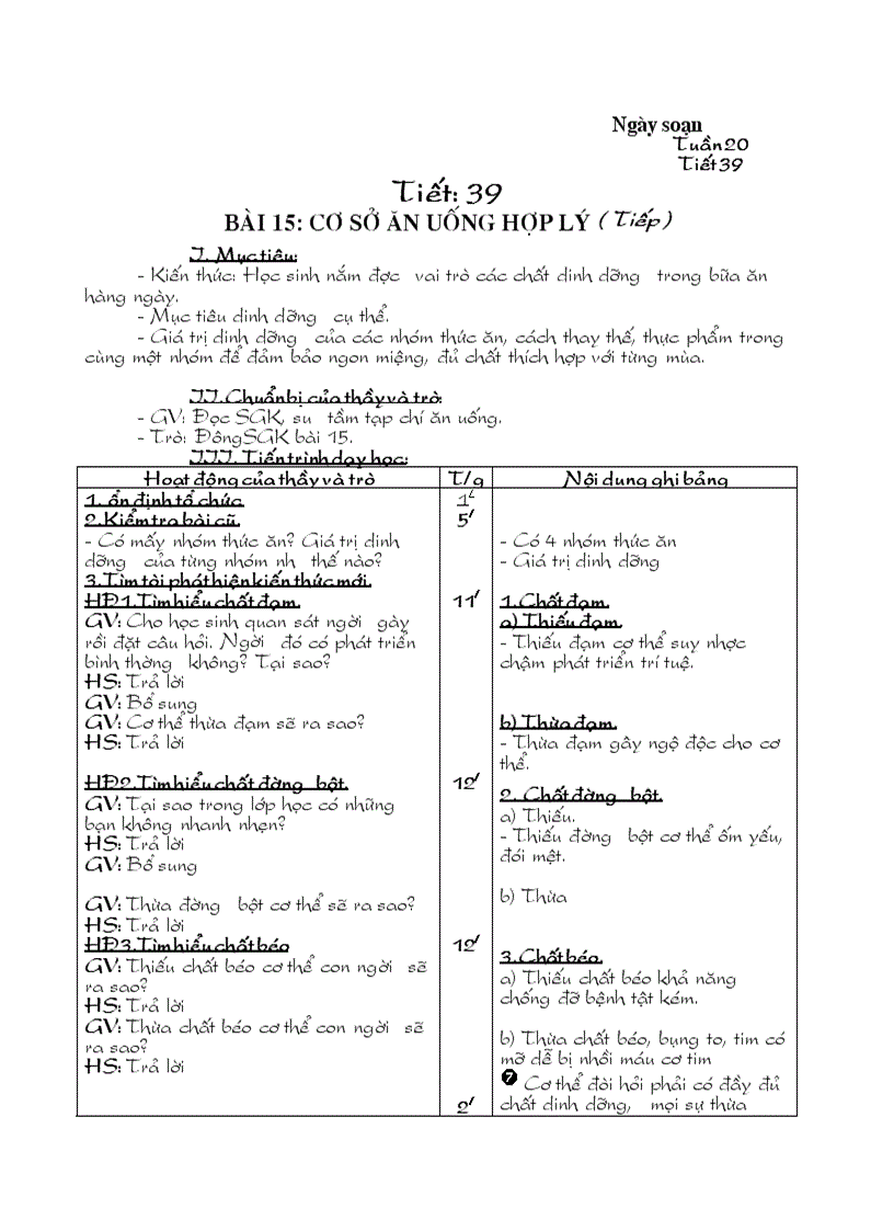 image for page Công nghệ 6 Tiết 20