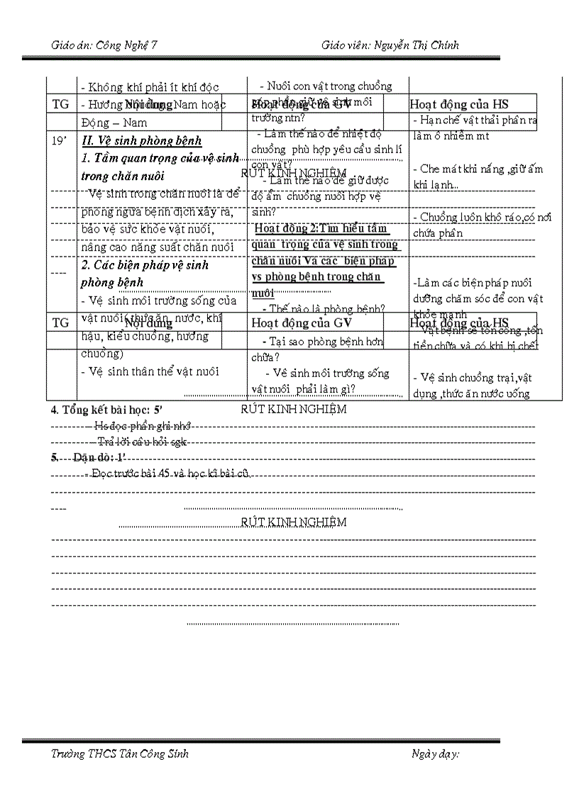 image for page Công Nghệ 7 Chuẩn KT KN