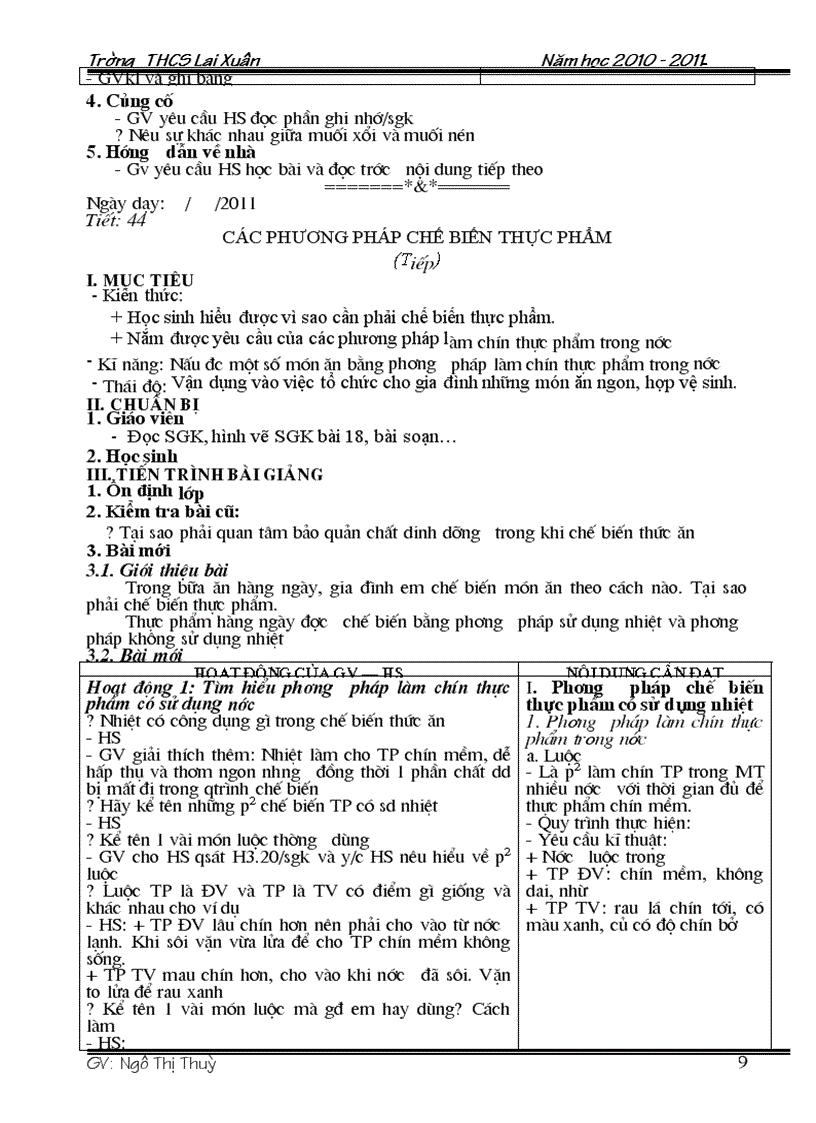 image for page Giao an CN 6 Kỳ 2