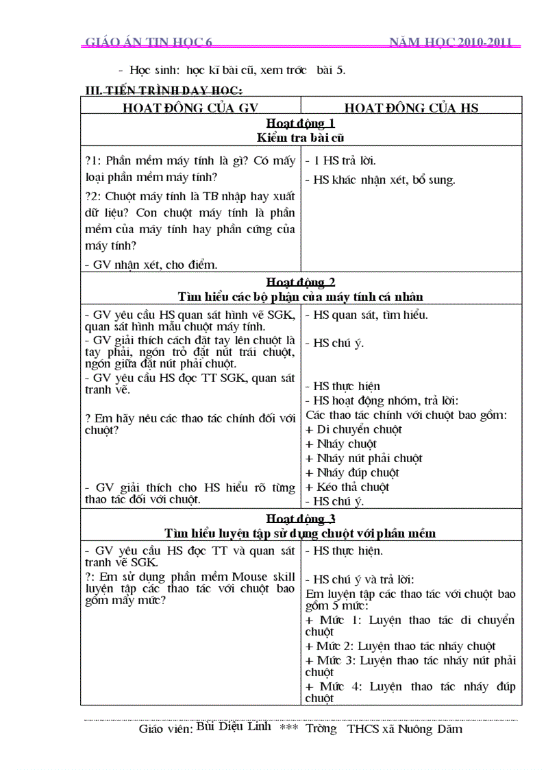 image for page Giáo Án CN lớp 6 Chuẩn