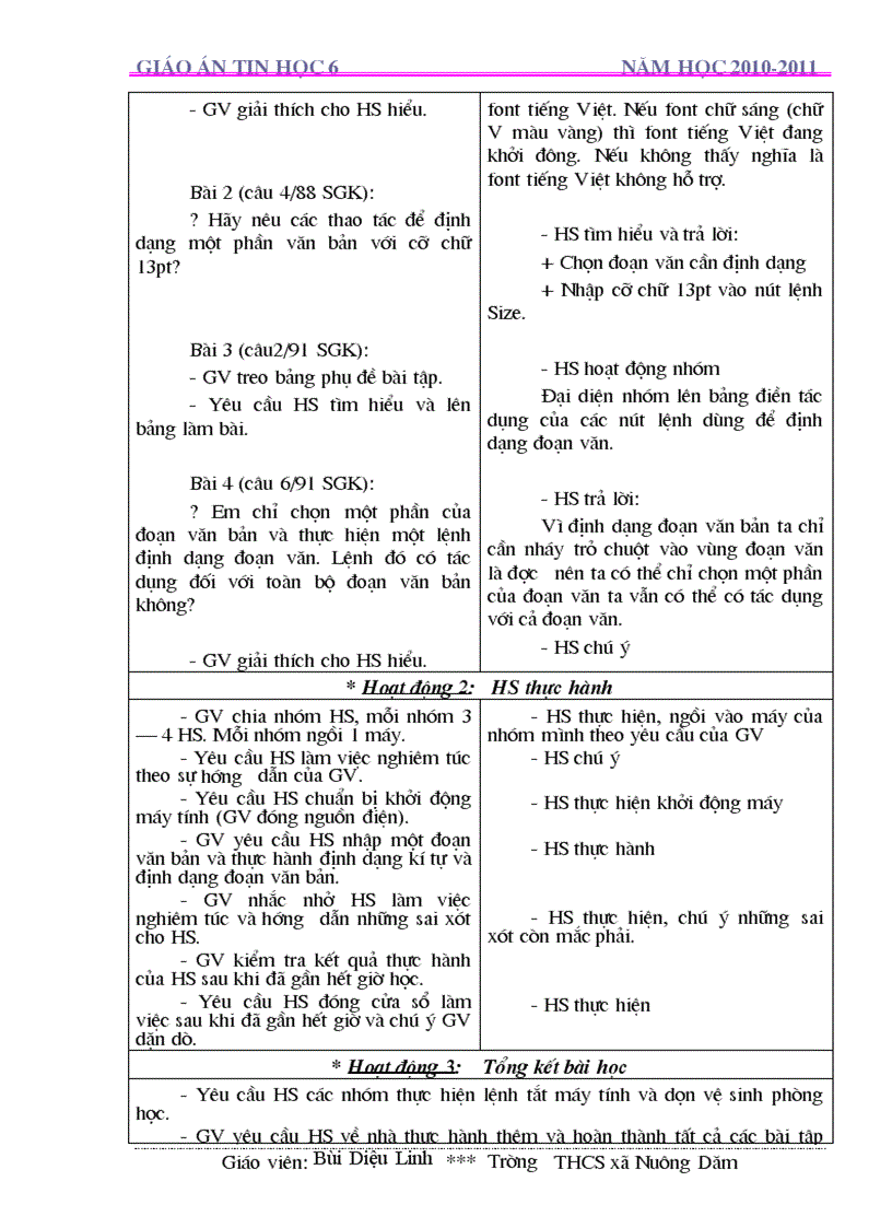 image for page Giáo Án CN lớp 6 Chuẩn