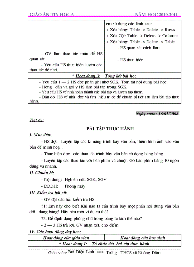 image for page Giáo Án CN lớp 6 Chuẩn