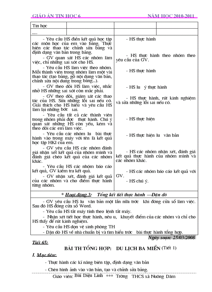 image for page Giáo Án CN lớp 6 Chuẩn