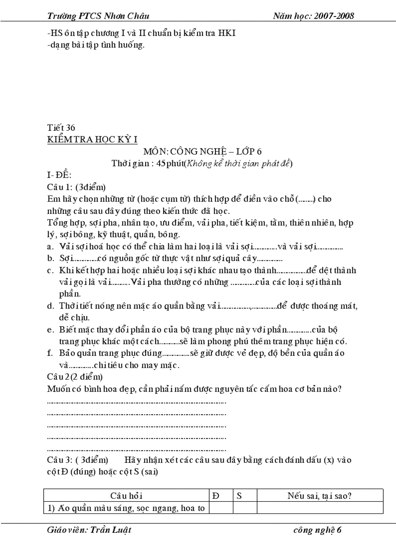 image for page Giáo án CN6 4 cột