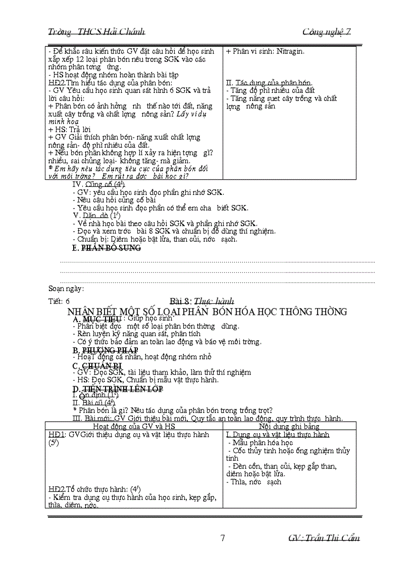 image for page Giáo án CN7