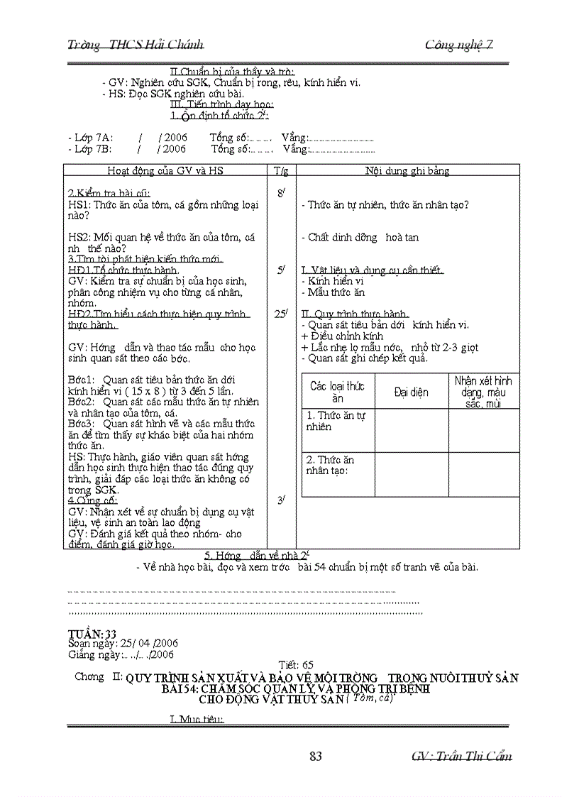 image for page Giáo án CN7