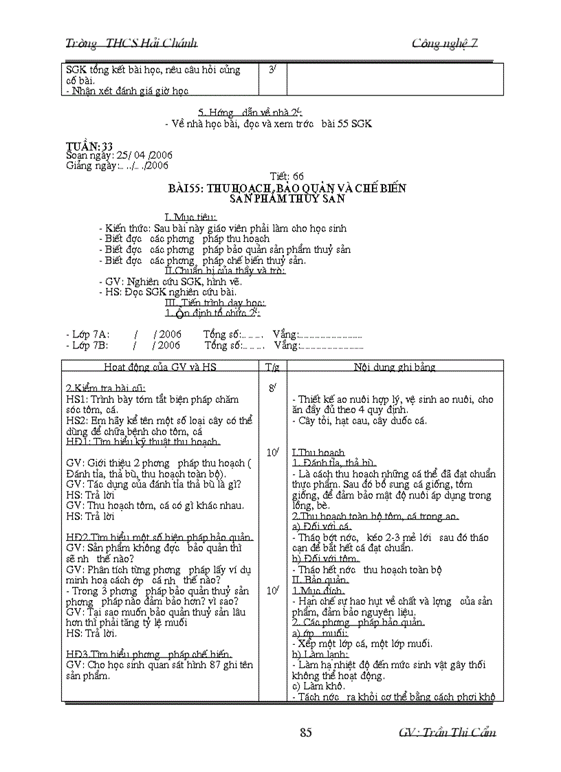 image for page Giáo án CN7