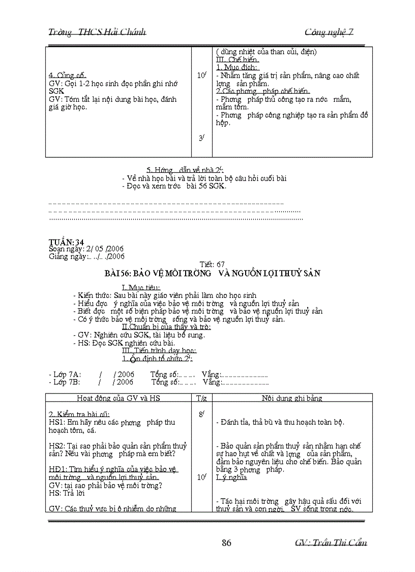 image for page Giáo án CN7