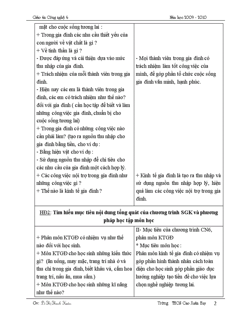 image for page Giáo án Công nghệ 6 2009 2010