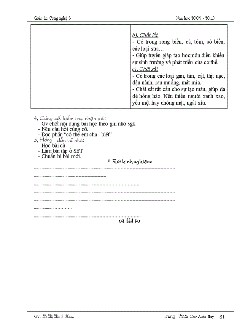 image for page Giáo án Công nghệ 6 2009 2010