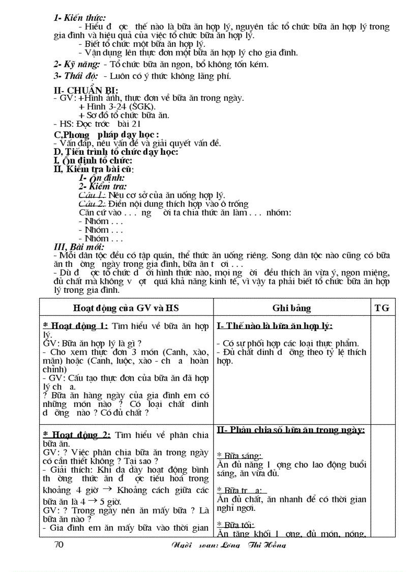 image for page Giao an Cong nghe 6 ca nam 08 09 3cot