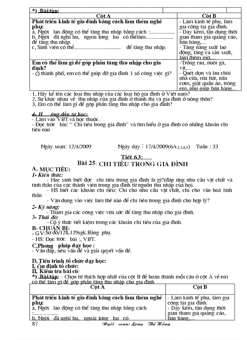 image for page Giao an Cong nghe 6 ca nam 08 09 3cot