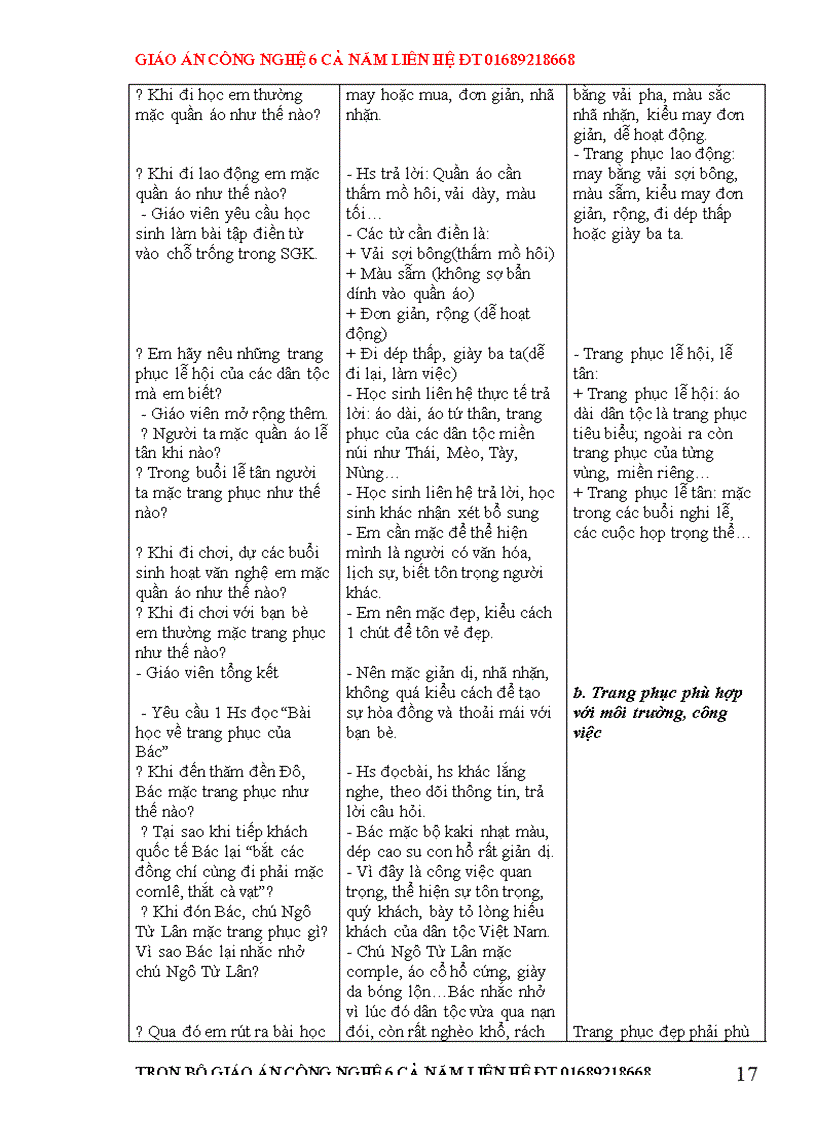 image for page Giáo án Công nghệ 6 chuẩn cả năm