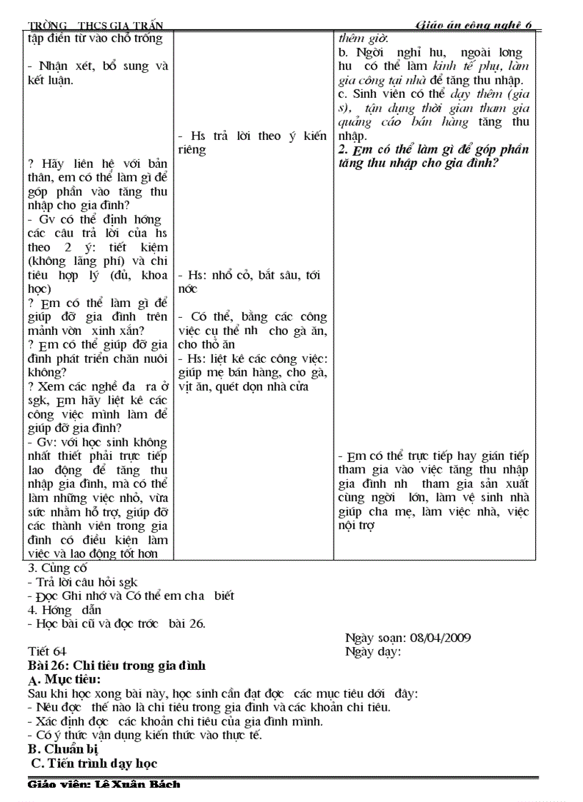 image for page Giao an cong nghe 6 chuan da chinh sua 3 cot