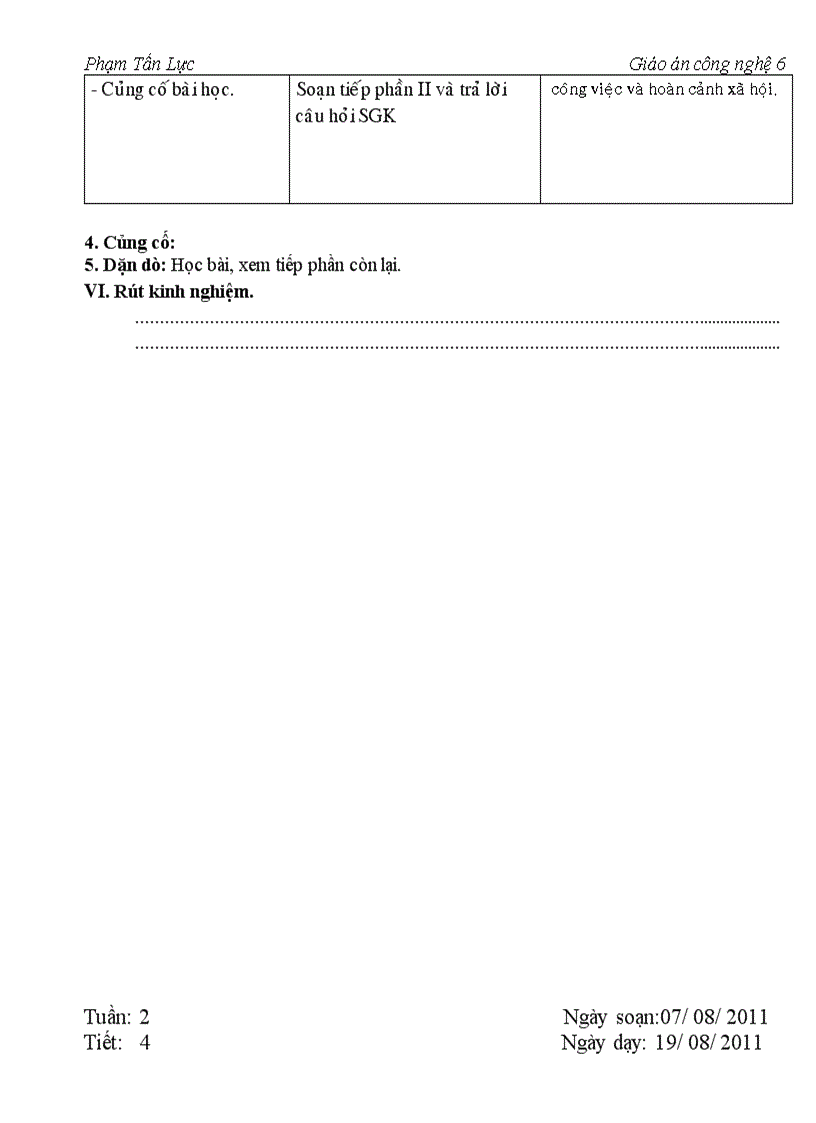 image for page Giáo án công nghệ 6 cực hay