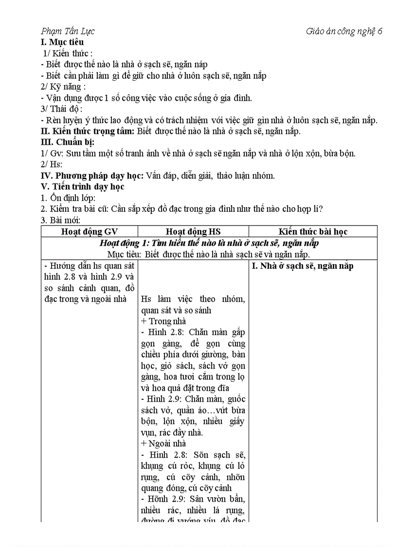 image for page Giáo án công nghệ 6 cực hay