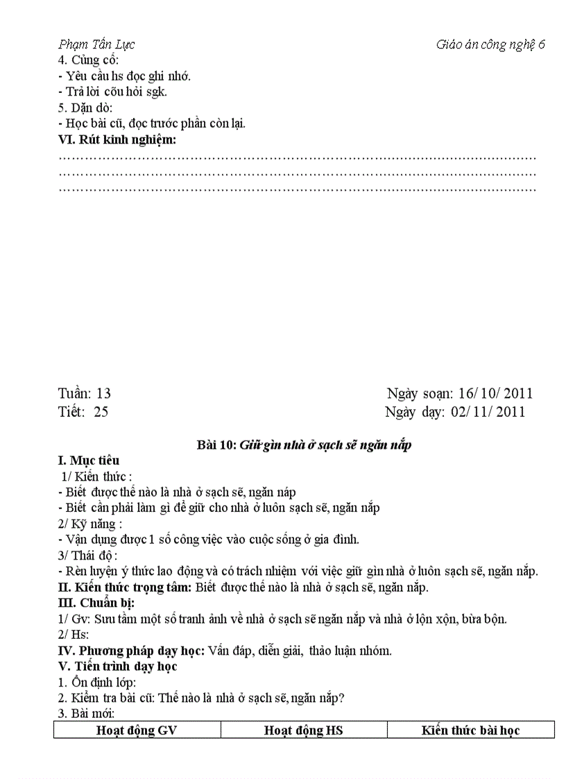 image for page Giáo án công nghệ 6 cực hay