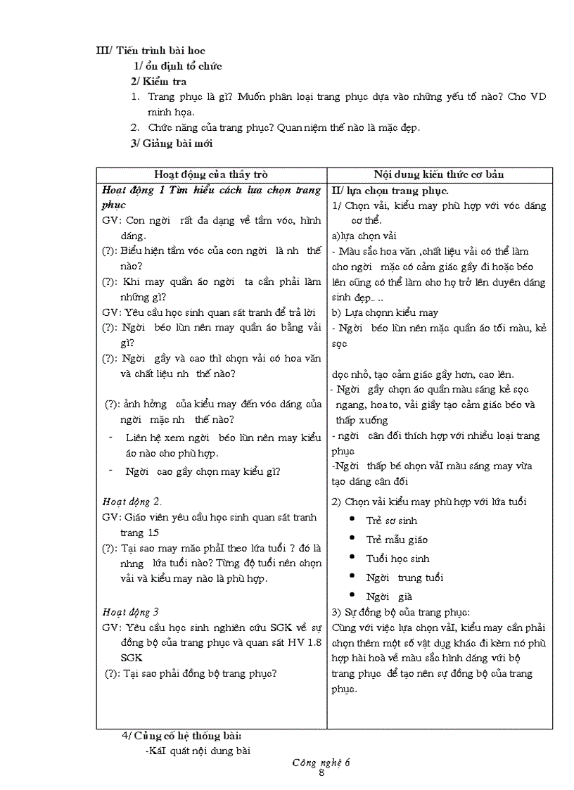 image for page Giao an cong nghe 6 hay