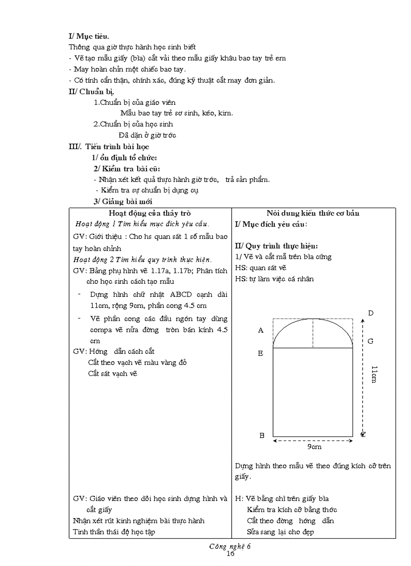 image for page Giao an cong nghe 6 hay