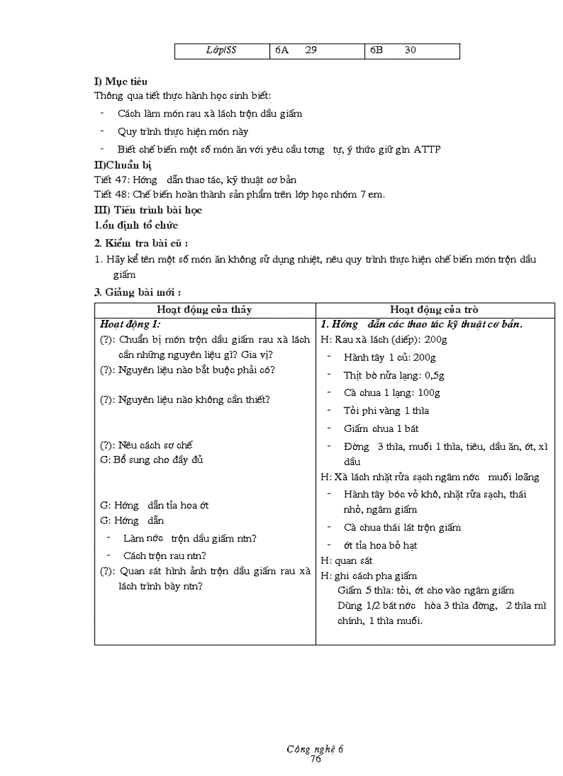 image for page Giao an cong nghe 6 hay