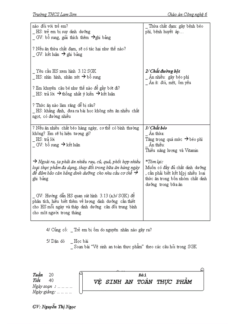 image for page Giáo án Công nghệ 6 học kỳ II