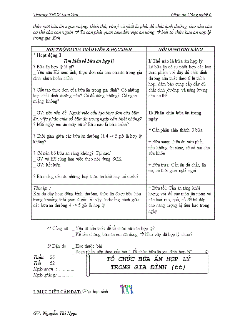 image for page Giáo án Công nghệ 6 học kỳ II