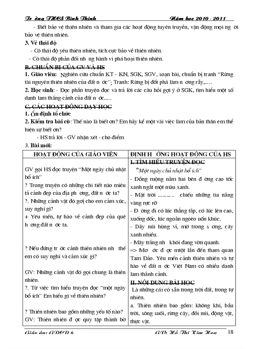 image for page Giao an Cong nghe 6 ki I Theo CKT KN