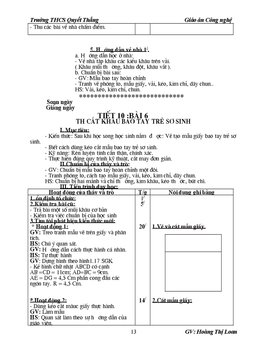 image for page Giáo án công nghệ 6 năm hoc 2010 2011