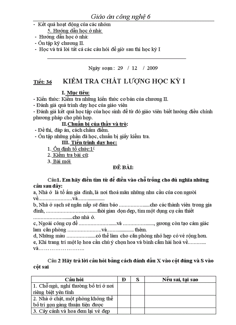 image for page Giáo án Công Nghệ 6 Cả năm chuẩn